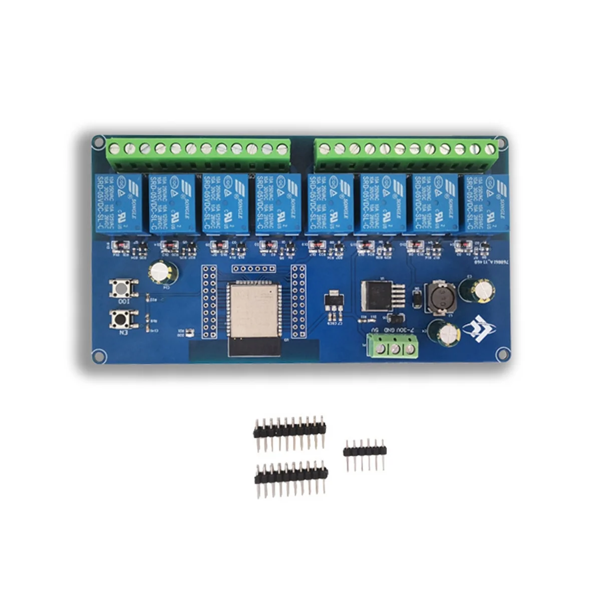 

ESP32 Wi-Fi Bluetooth 8-полосный релейный модуль ESP32-WROOM дополнительная плата разработки DC5-30V источник питания