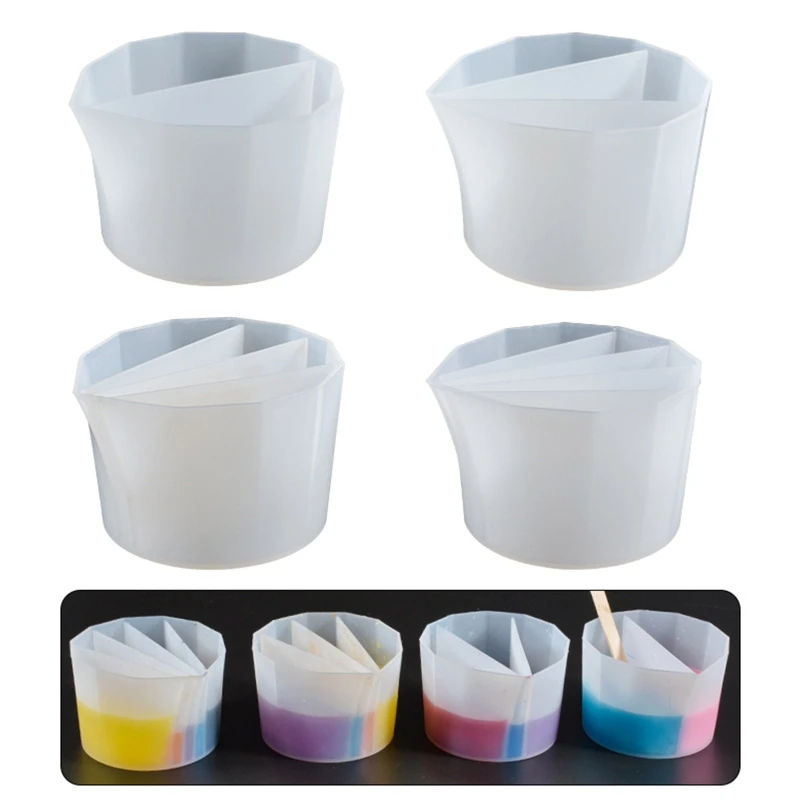 

1 шт., силиконовая разноцветная чашка для распределения ювелирных изделий из эпоксидной смолы