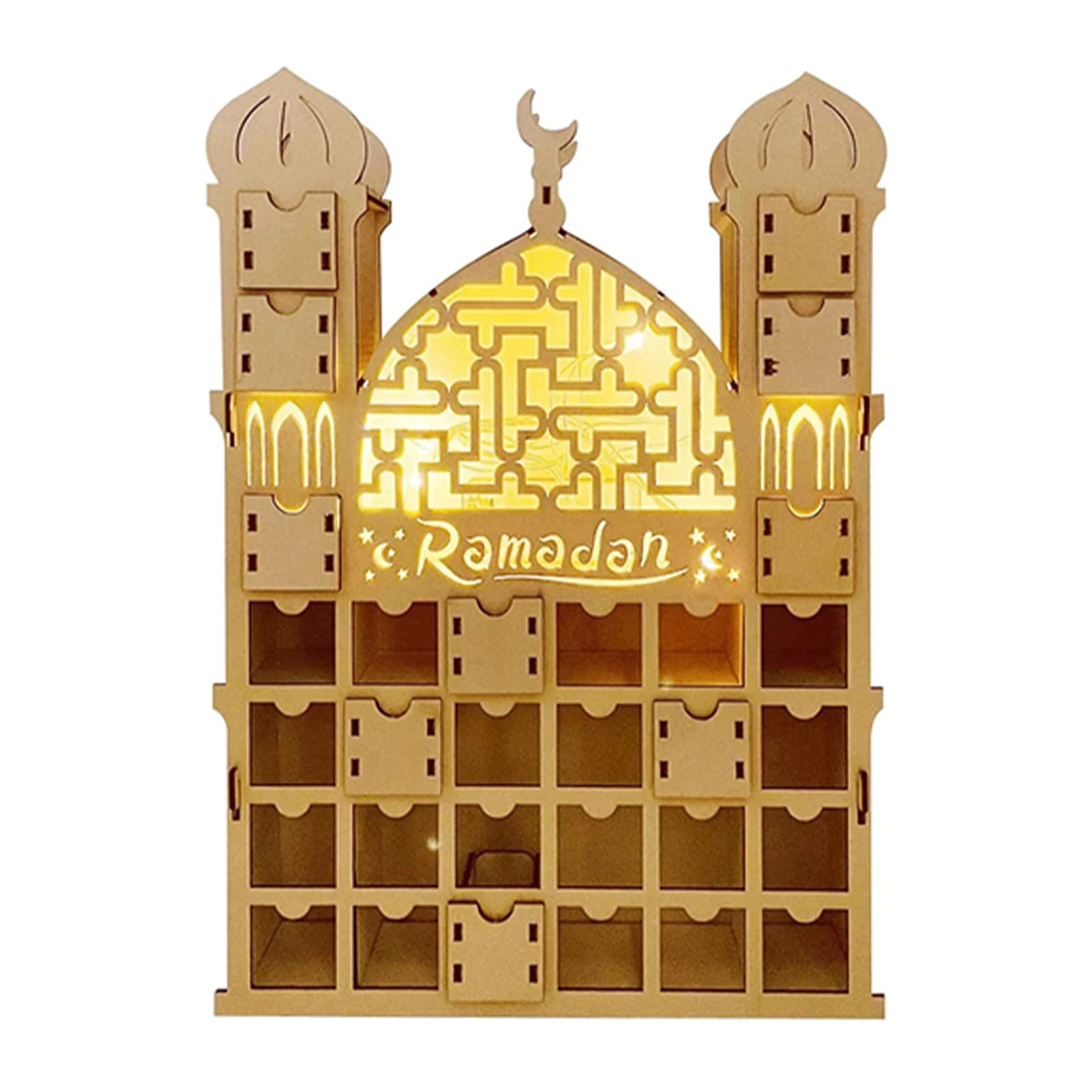 

2023 Ramadan Countdown Calendar Eid Mubarak Decorations Islam Muslim Festival DIY Ornaments Advent Calendar Eid Mubarak Decorate
