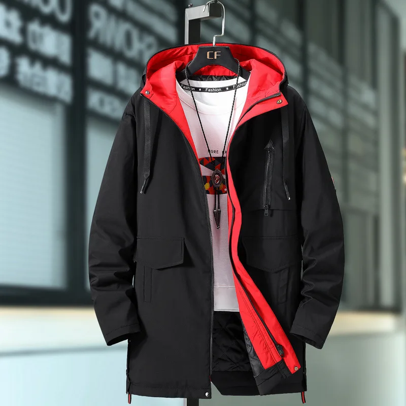 

Plus Size 10XL 9XL 8XL 7XL 6XL Black Winter Jacket Men Thick Parkas Casual Jackets Windproof Warm Winter Coat Mens Hooded jacket