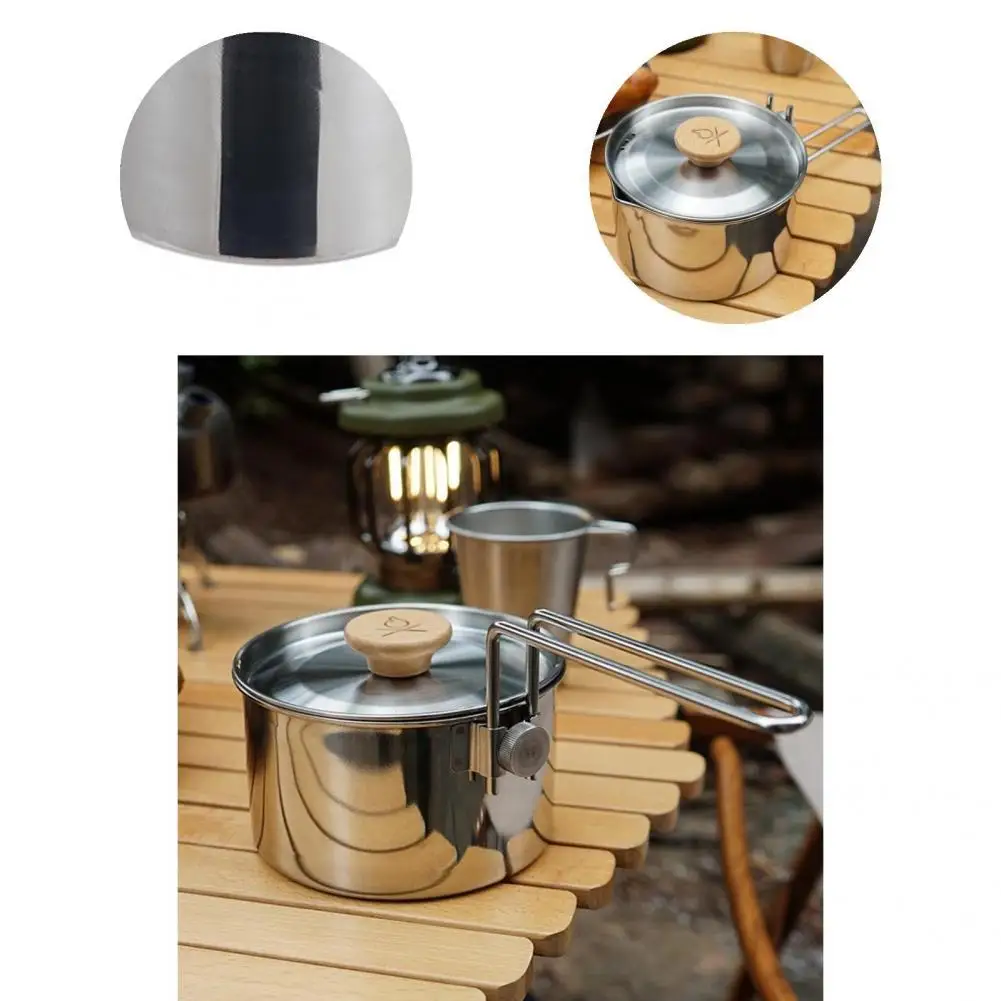 

Detachable Handle 1L Helpful Avoid Leakage Backpacking Kettle Flexible Picnic Kettle Easy Carry for Fishing