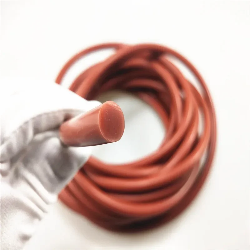 Диаметр 1-25 мм твердая круглая красная силиконовая уплотнительная лента