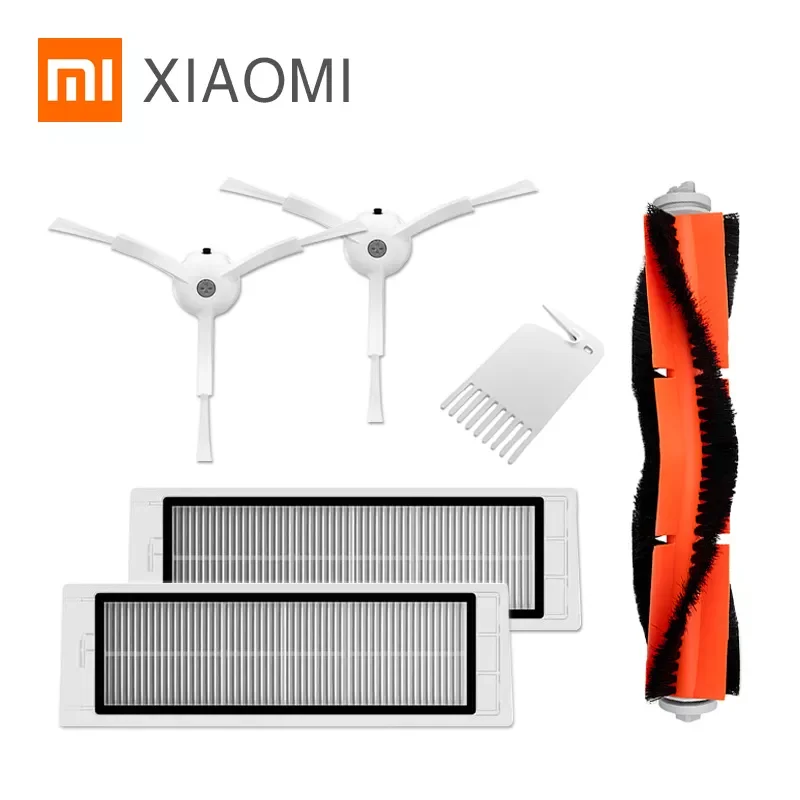 

MIJIA Robot Vacuum Cleaner 1 1S 2 Roborock S5 Original Spare Parts Pack Kits HEPA Filter Side Roller Main brush Mop Wall