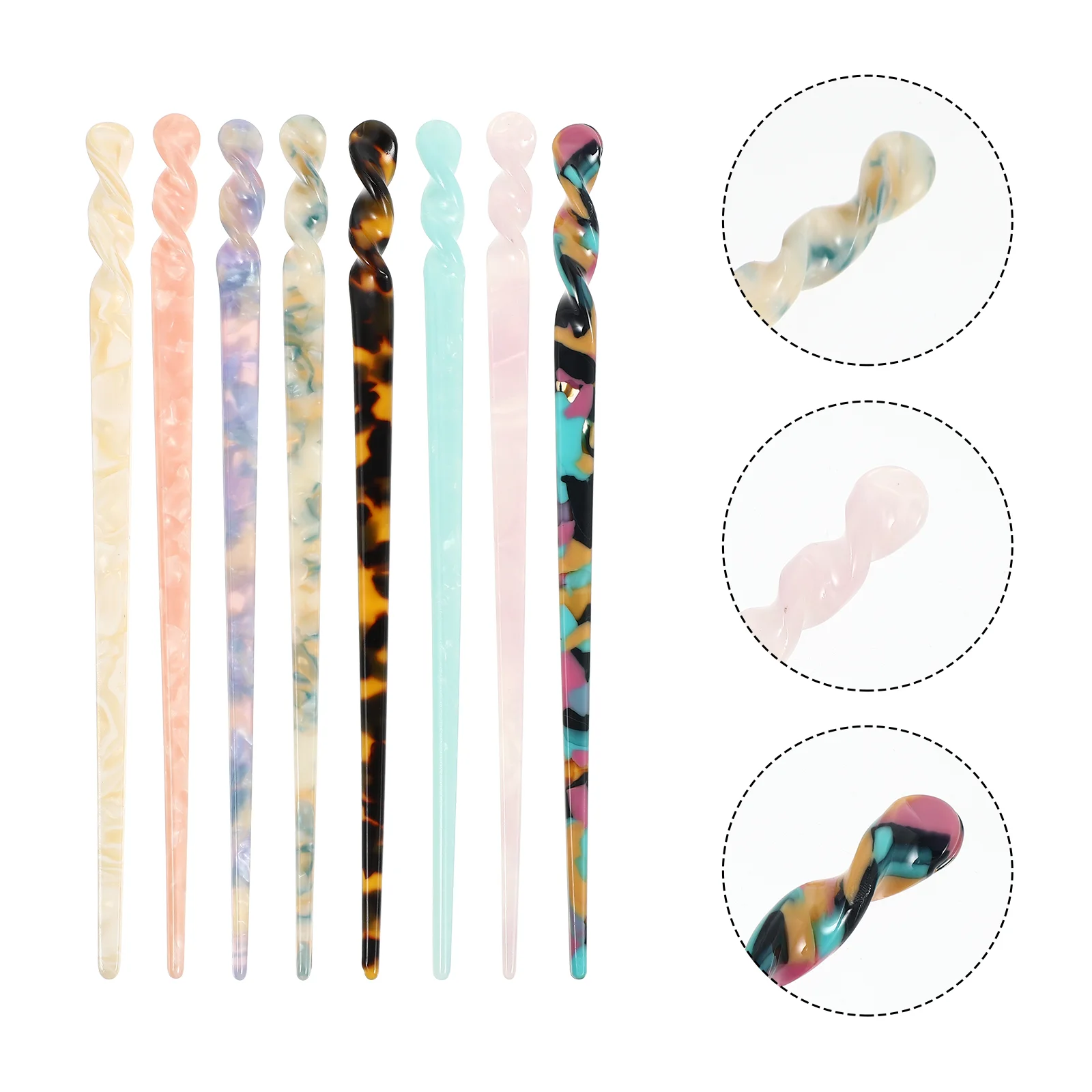 8 Pcs Korean Accessories Hair Bun Holder Hair Sticks Hair Ancient Hair Sticks Retro Hair Chopsticks Hair Making Accessories