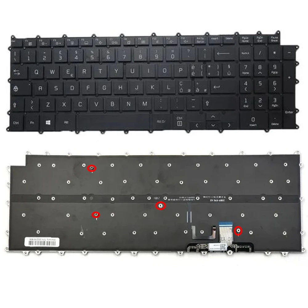 XIN-IT Италия Клавиатура ноутбука с подсветкой для LG 17Z90P 17Z90P-G 17Z90P-K 17Z90P-N 17Z90P-N.APB7U1 APS5U1