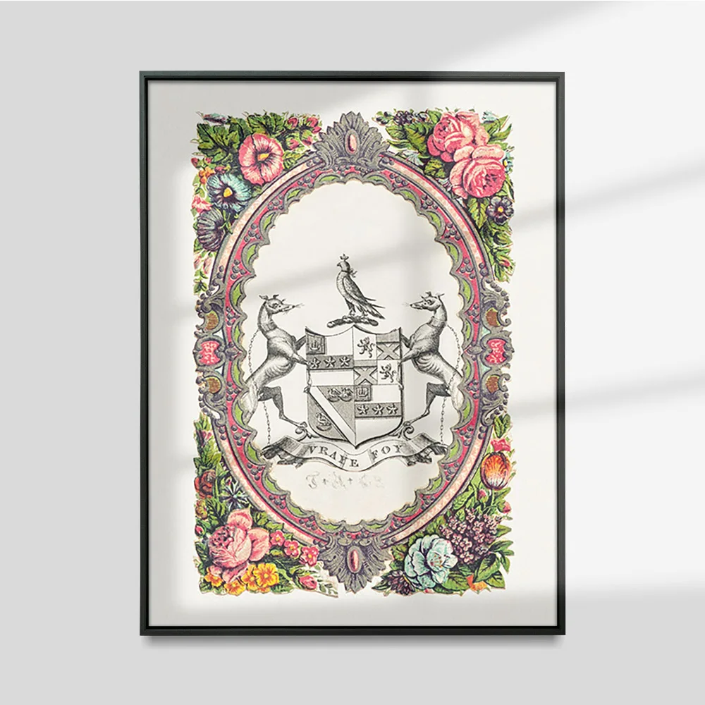 

Getty Museum Exhibition Print Art Poster Bookplate Antique Canvas Painting Wall Stickers Living Room Decor
