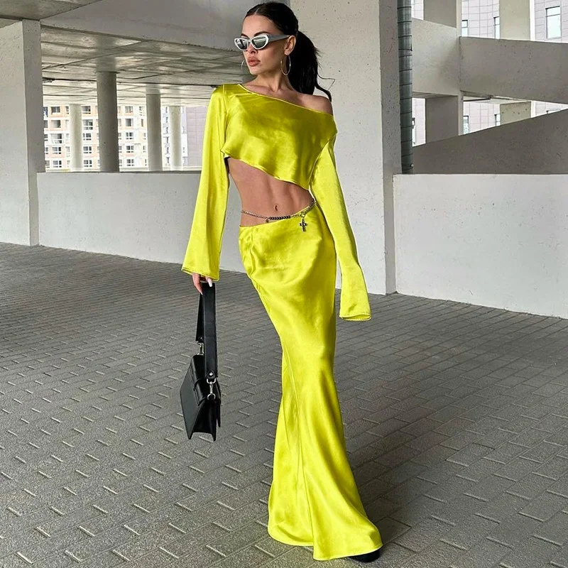 

Women's Clothing 2023 Summer Fashion Temperament Slim Cropped Top Slim Skirt Suit Elegant Sexy Party Club Clothing