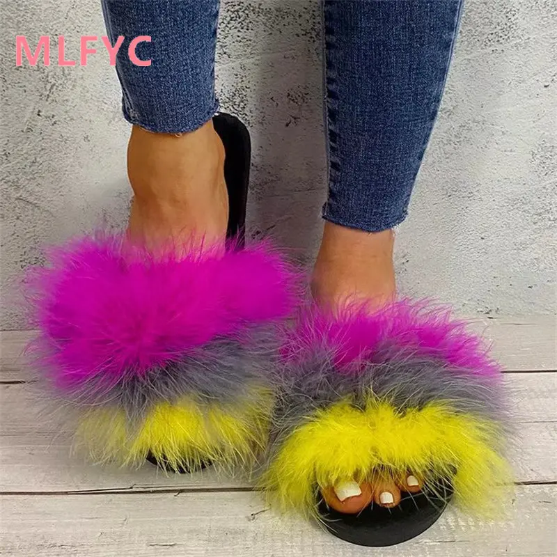 

Slippers Female Outwear Slippers 2023 Summer New Flat Bottom Comfortable Indoor Home Slippers Female