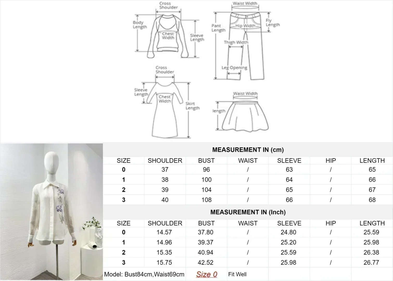 Высочайшее качество 2024 шелковая льняная блузка белого и синего цвета с цветочным
