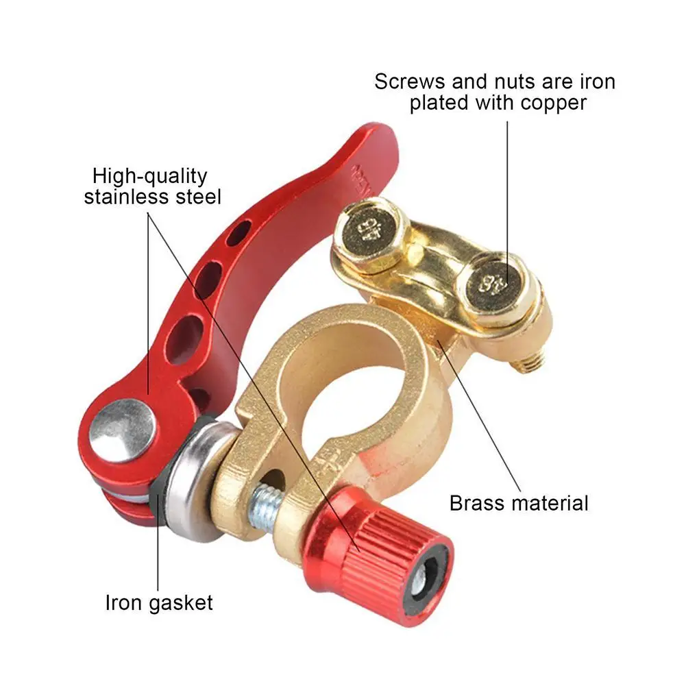 Автомобильный клеммный соединитель для аккумуляторов адаптер проводов медные