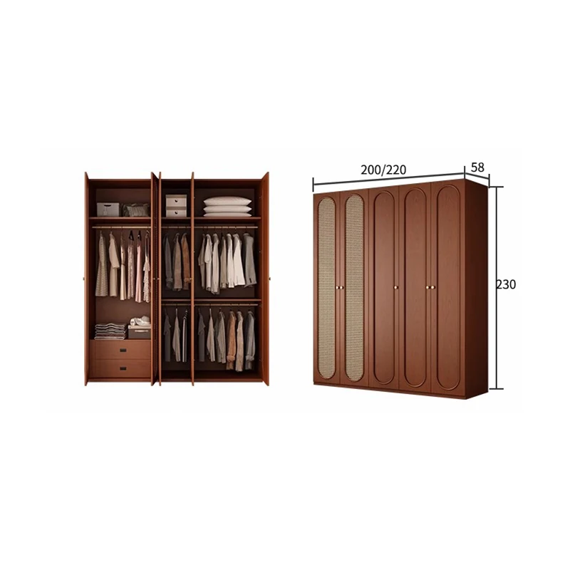 Шкаф для спальни DUTRIEUX из ротанга