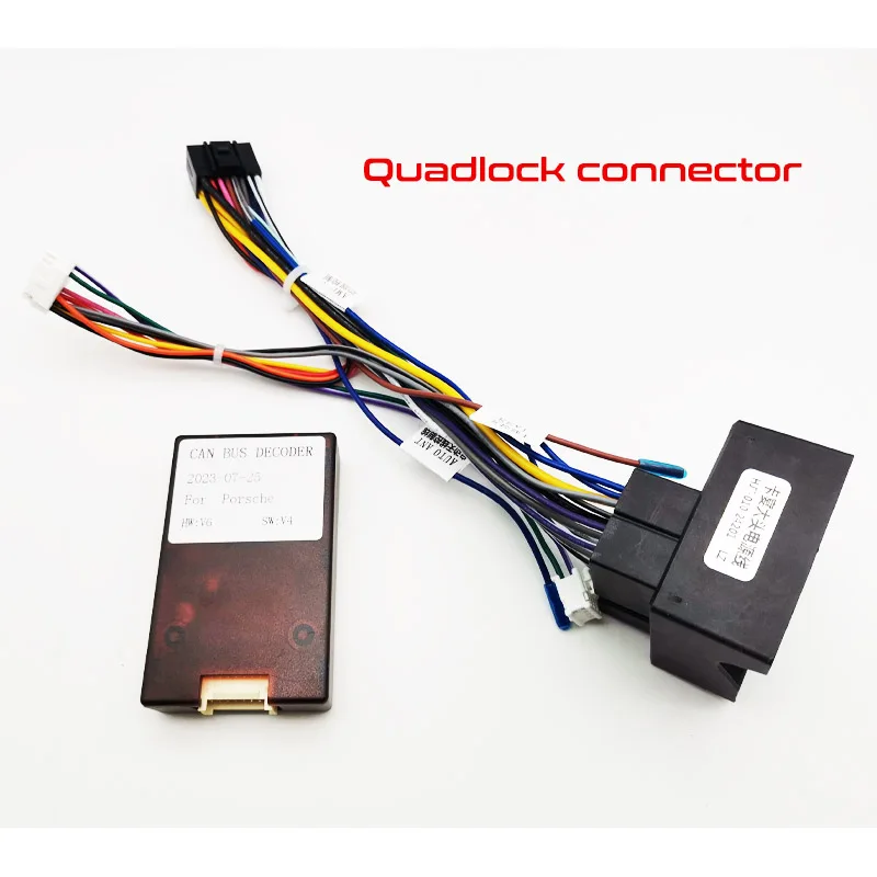 

CAN BUS декодер 16-контактный адаптер жгута проводов ISO Quadlock соединительный кабель для Porsche 911 996 Mk2 997 Cayenne E1 Boxster Cayman