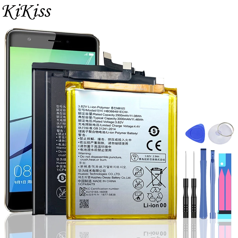 

Battery For huawei Shot X ShotX/pra-lx1 pra-la1 PRA-L100 PRA-TL10 PRA LX1 LA1 L100 TL10/honor Play 5A HB366481ECW HB4242B4EBW