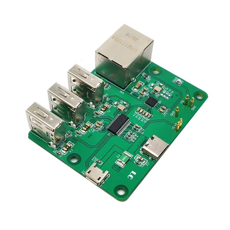 Плата расширения USB-Ethernet для Raspberry Pi Zero HUB адаптер 3 USB 100 Мбит/с интерфейс Ethernet |