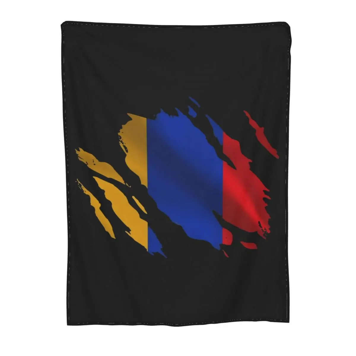 Одеяло в стиле панк с изображением разрванного флага Аргентины