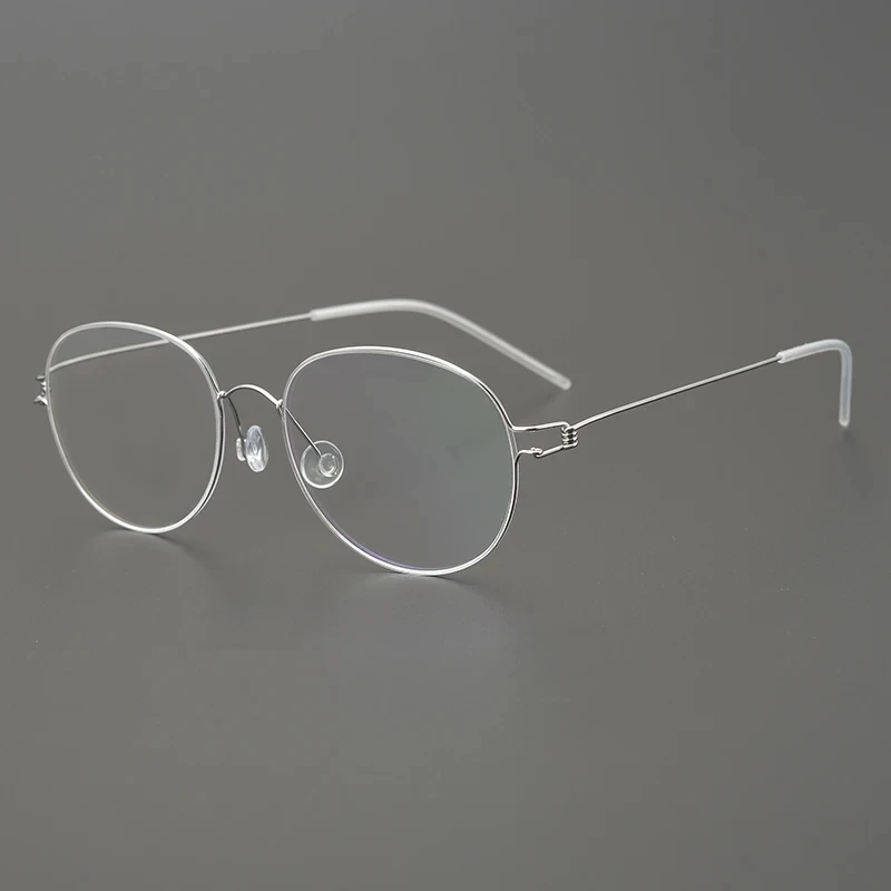 Очки мужские и женские с Безвинтовой титановой оправой овальные круглые