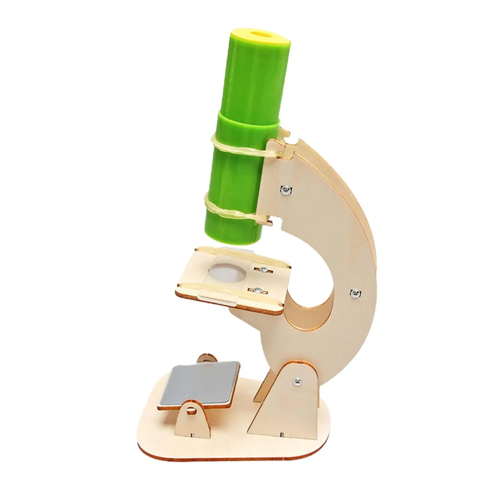 

Wooden Stem Educational Toy Crafts Science Projects Experiment Boys Girls Handheld Kids Ages 3-4 DIY Kid Science Microscope Toy