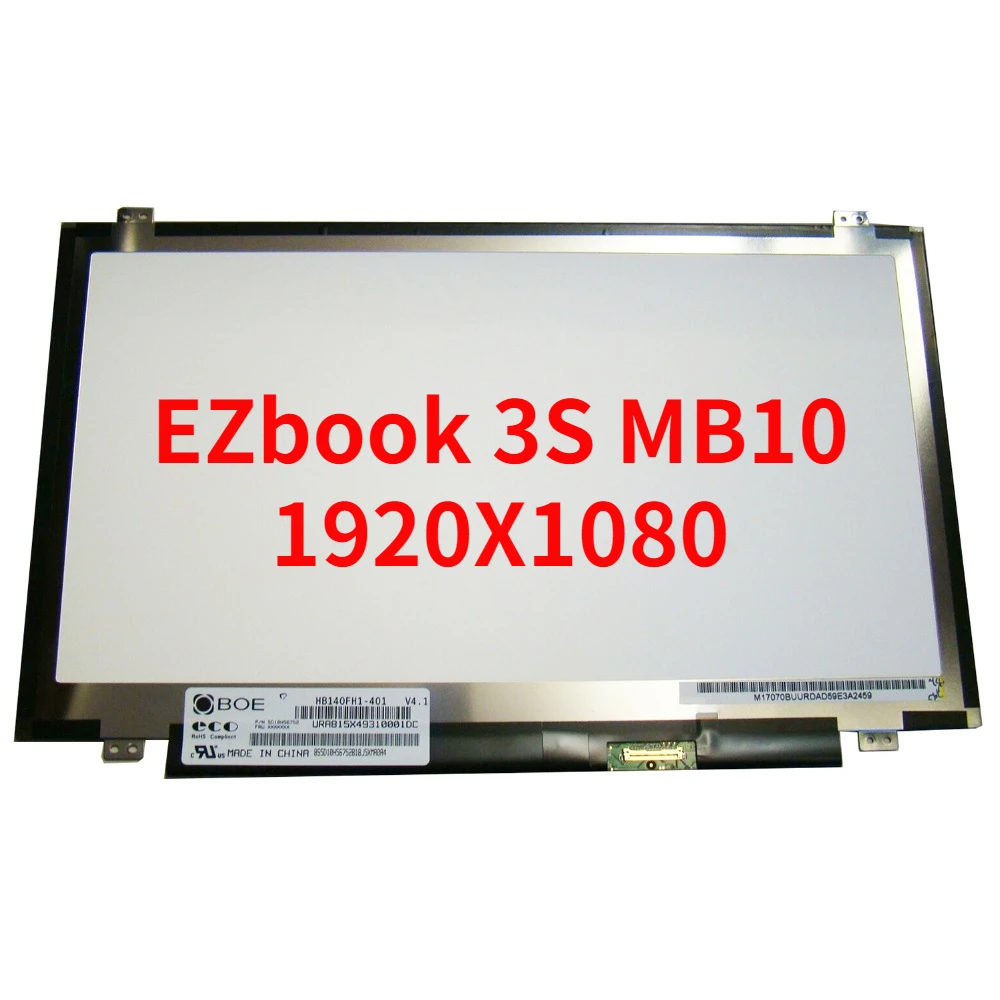 Матрица 14, 0 дюйма для Jumper EZbook 3 S MB10 FHD 1920X1080, матовый ЖК-экран для ноутбука с 30 контактами, светодиодный дисплей, замена для Jumper EZbook 3 S