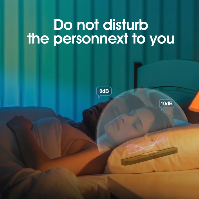 Фото Колонка Bluetooth под подушкой, мини динамик с костной проводимостью для сна, стерео, генератор белого шума, поддержка TF-карт, без наушников для улучшения сна №4