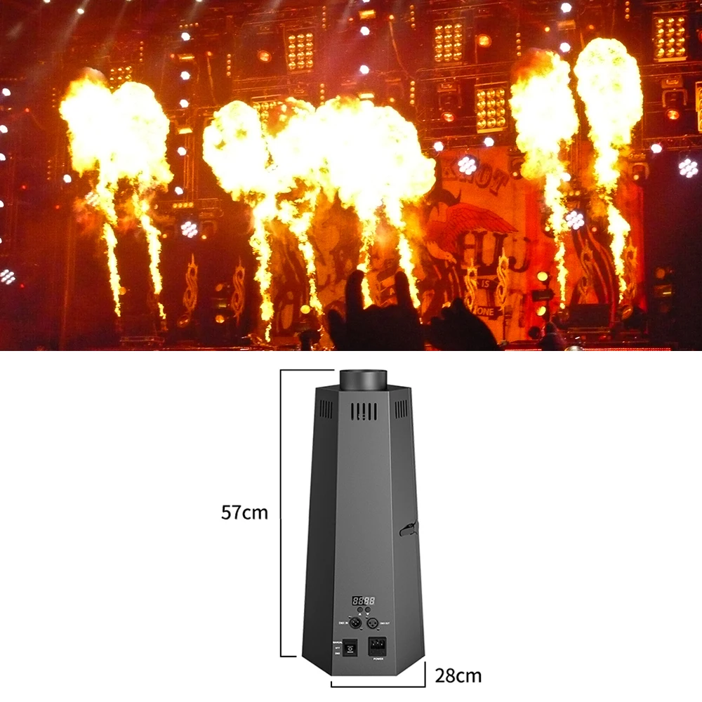 Шестиугольная машина для метания огня с управлением DMX 512