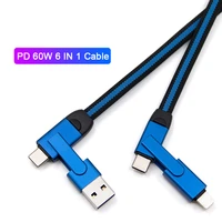 60w pd data charge usb c to type c cable 3a fast charging for samsung s10 s9 huawei xiaomi macbook ipad mobile phone usb c cable