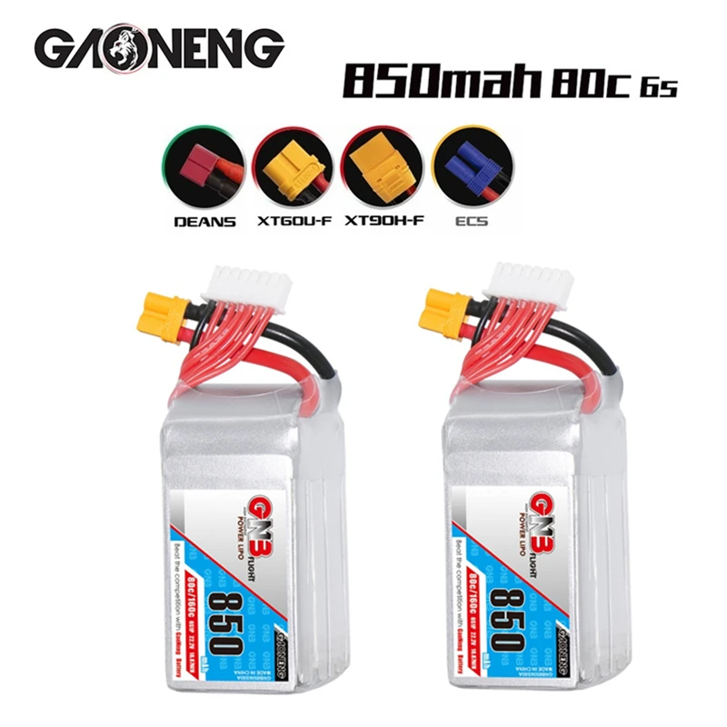 

Gaoneng GNB 22,2 V 850mAh Lipo батарея FPV гоночный Дрон радиоуправляемые модели мультикоптеров рамка детали 80C/160C 6S 22,2 V батарея