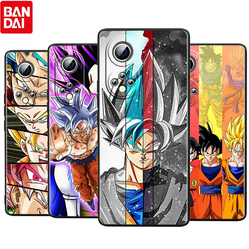 

Super Saiyan Dragon Ball For Honor 60 50 30 V30 X30i V20 20E X20 Pro Plus SE Lite 5G Silicone Black Soft Phone Case Cover Coque