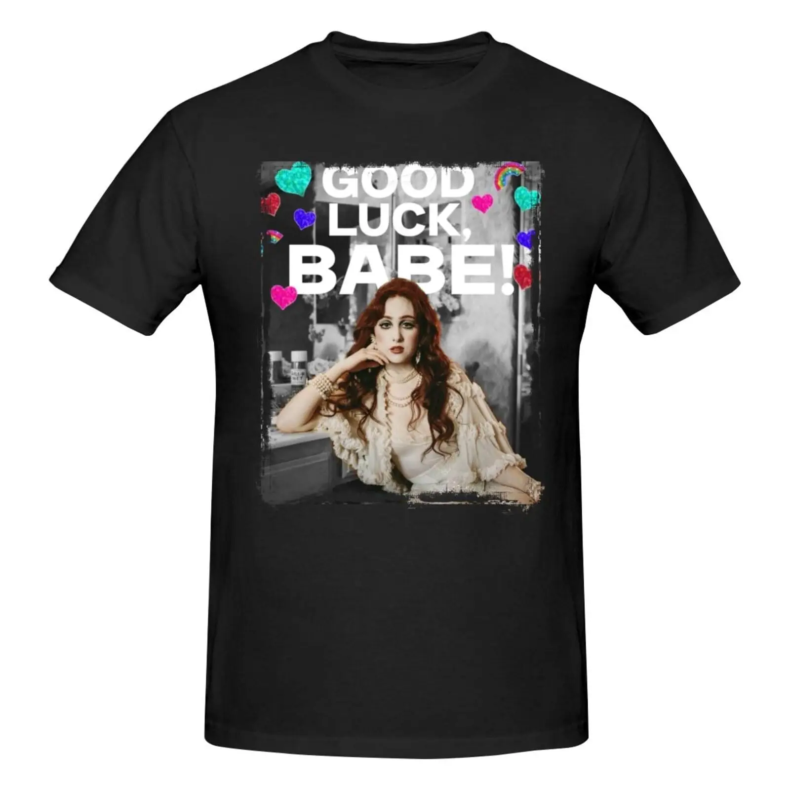 Мужская хлопковая футболка с коротким рукавом и круглым вырезом