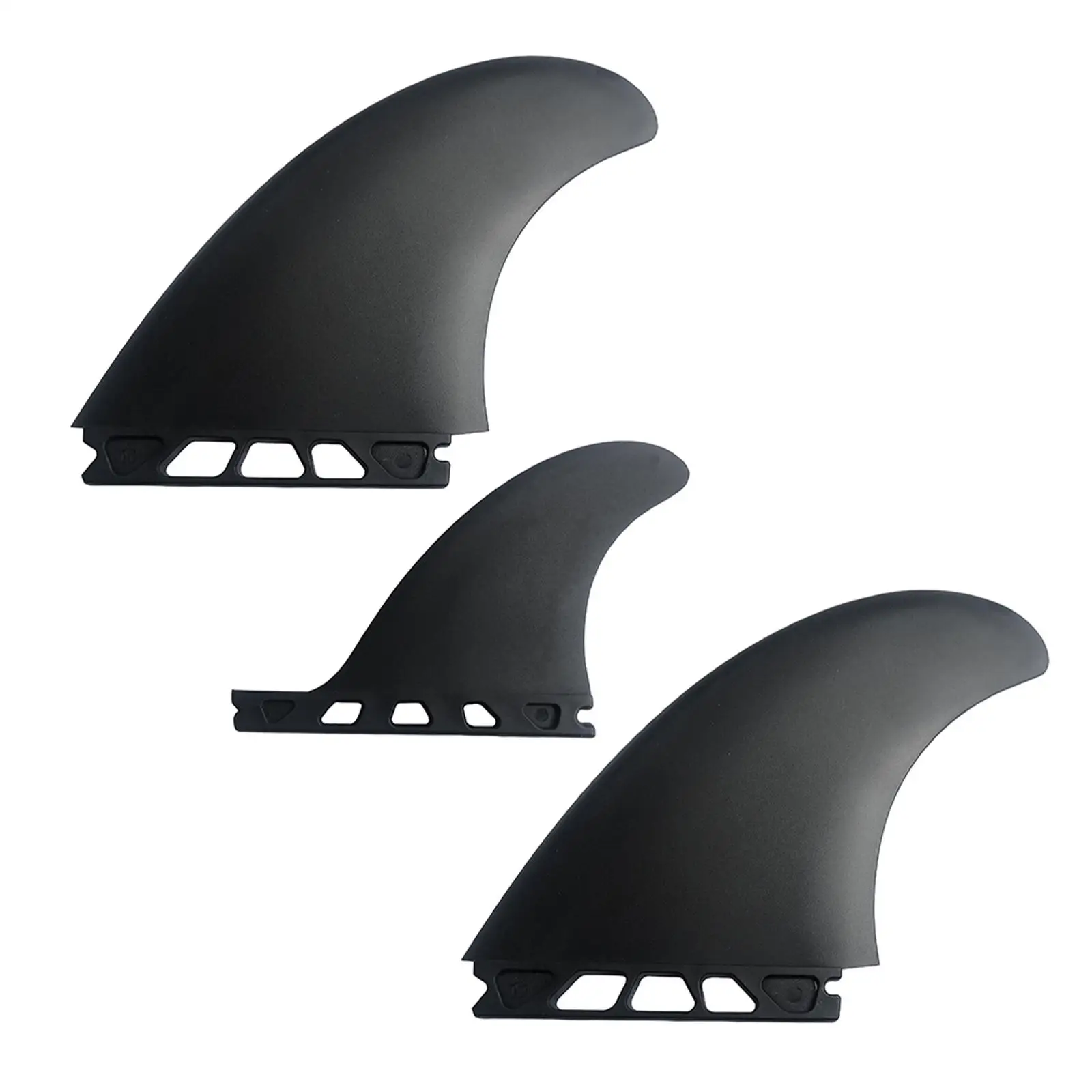 

3 Pieces Surfing Fin Replacement Surfboard Tail Rudder Surfboard Fins for Boat Stand up Paddleboard Longboard