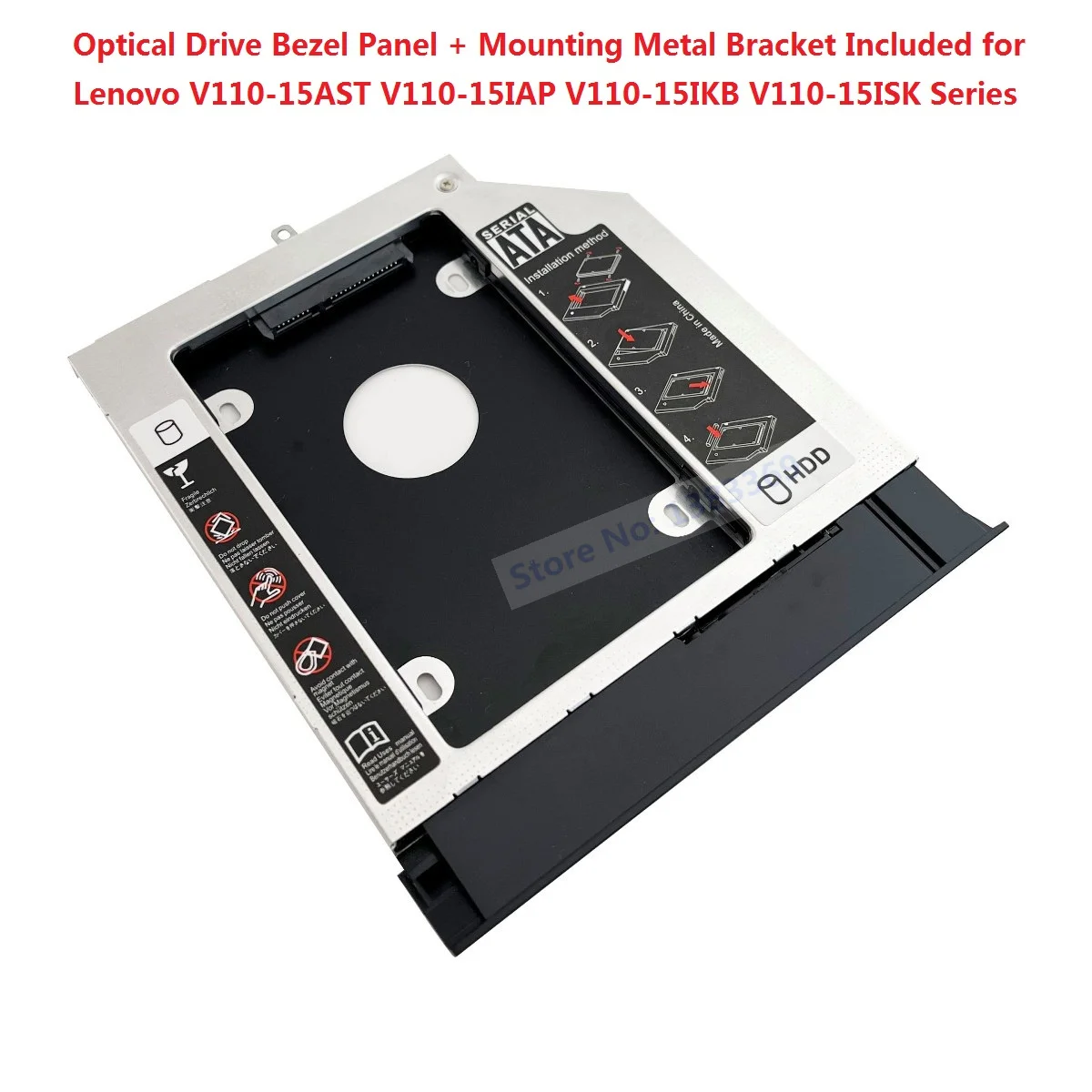 SATA 2-й жесткий диск SSD HDD модуль Caddy Рамка адаптер для Lenovo ...