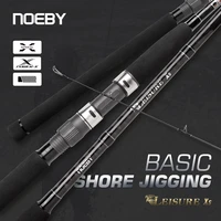 noeby x5 shore jigging fishing rod 2 75m 2 9m 3 05m h xh lure max 90g surf casting cane 2 section for sea spinning fishing rods