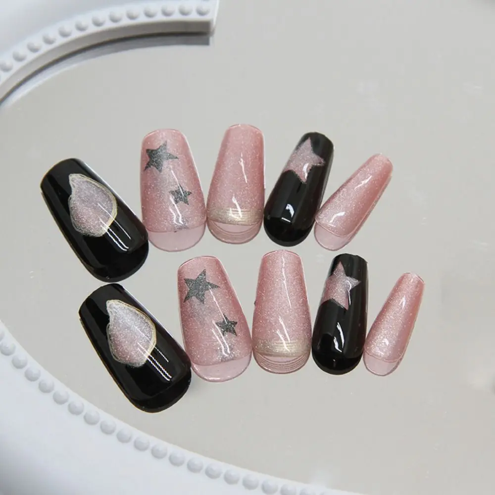 24 шт./коробка накладные ногти кошачий глаз