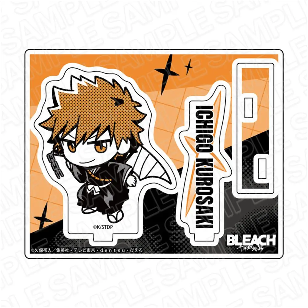 Фото Игра Kurosaki Ichigo Aizen Sousuke Grimmjow Kuchiki Rukia Urahara Kisuke акриловая кукла-подставка аниме фигурка модель косплей игрушка в подарок №5