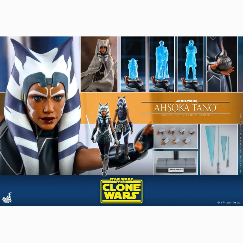 

In Stock Hottoys Ahsoka Tano Starwars: The Clone Wars Limited 1/6 Scale 29Cm Collectible Anakin Shf Action Figure Toys TMS021WK