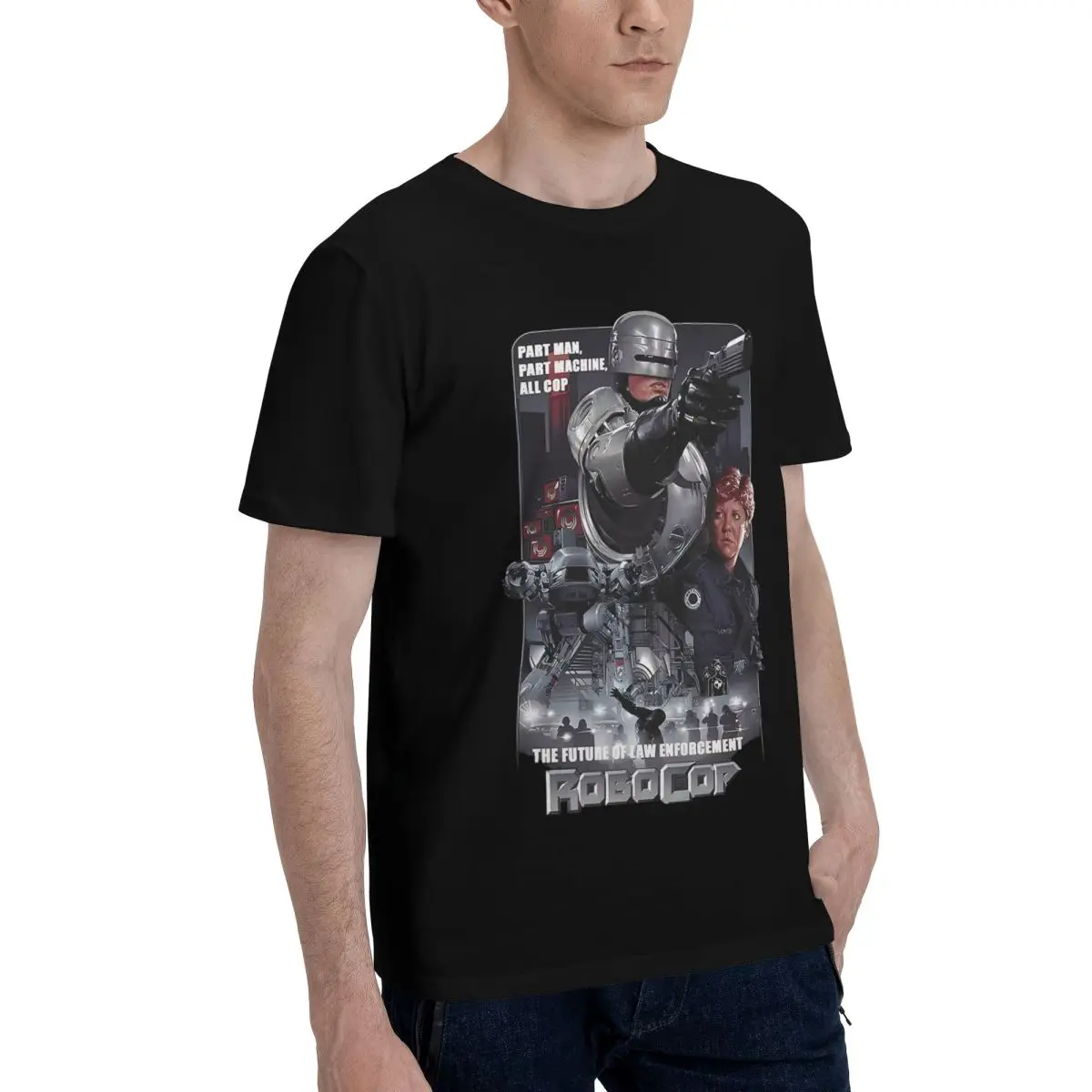 UTURE LAW ENFORCEMENT Movie Art 100% хлопок Повседневная дышащая удобная футболка с коротким