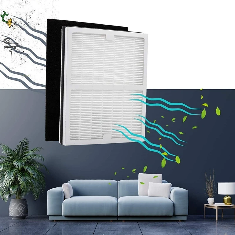 Фильтр для очистителя воздуха HEPA и комплект угольных фильтров очистителей Idylis