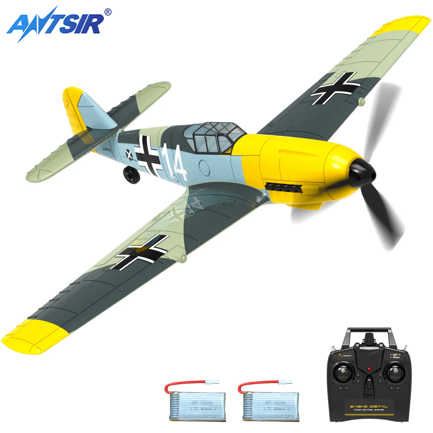 Радиоуправляемый самолёт BF109 2,4G 4CH 400 мм Wingspan один ключ Аэробика дистанционное управление летательный аппарат RTF 761-11 EPP пенопласт RC истребитель