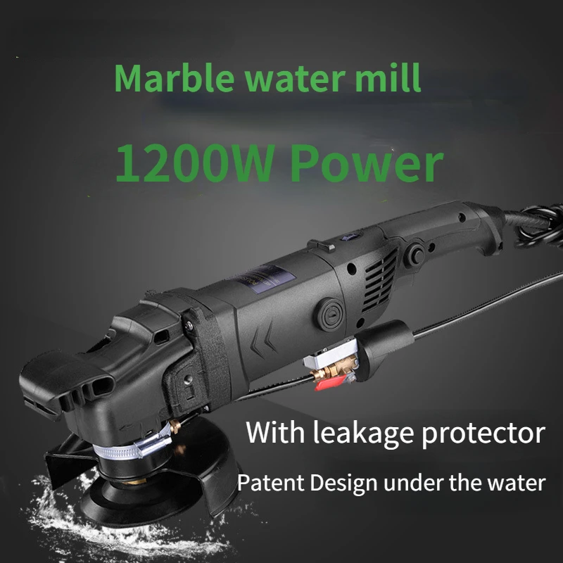 

Electric Stone Polishing Machine 220V 1200W Water Injection Water Mill Polishing Machine Water Mill Cement Floor Marble Polisher