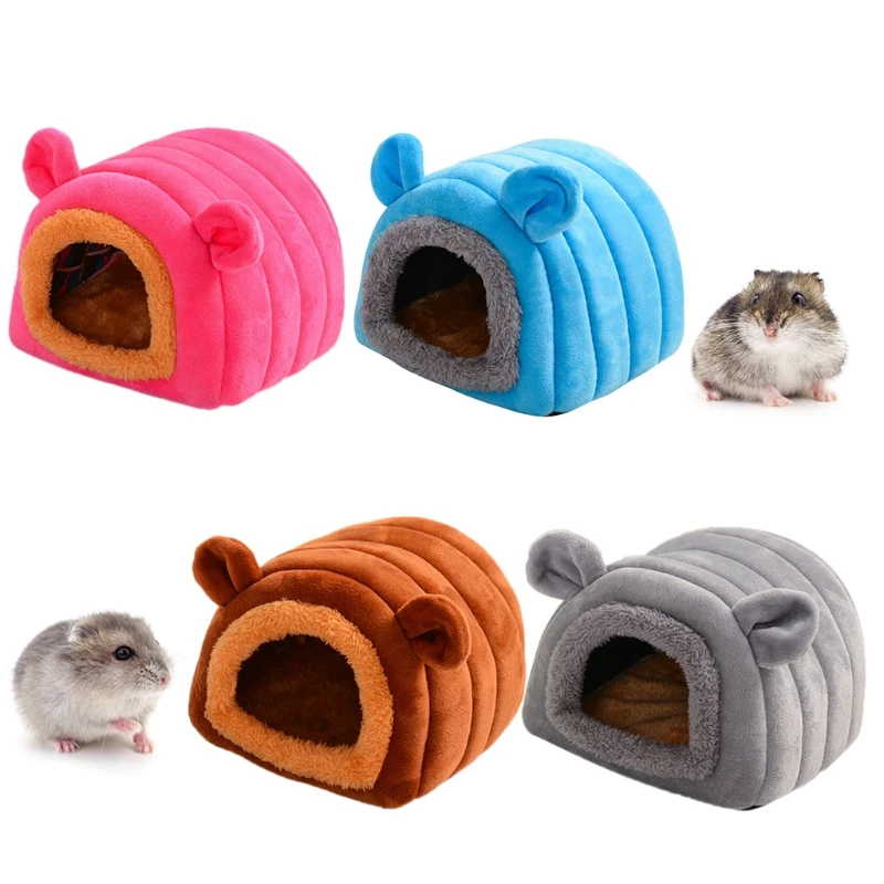 

Pet Hamster tent Suiker Zweefvliegtuig Kooi Slapen bed Huis Cave Voor Cavia Kleine Dieren hedgehog shelter habitat nest