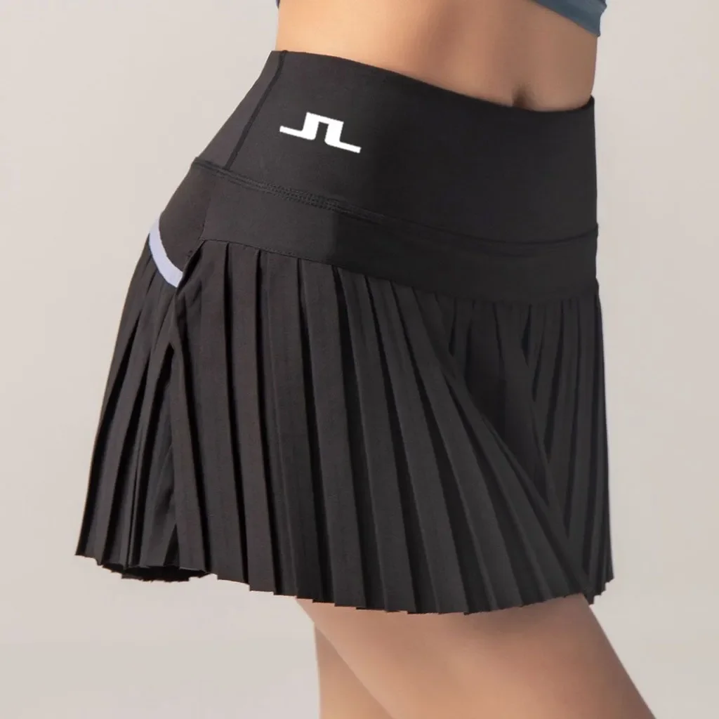 

Женская юбка для гольфа, имитация двух частей, плиссированные спортивные летние шорты для фитнеса, быстросохнущие анти-экспозиции