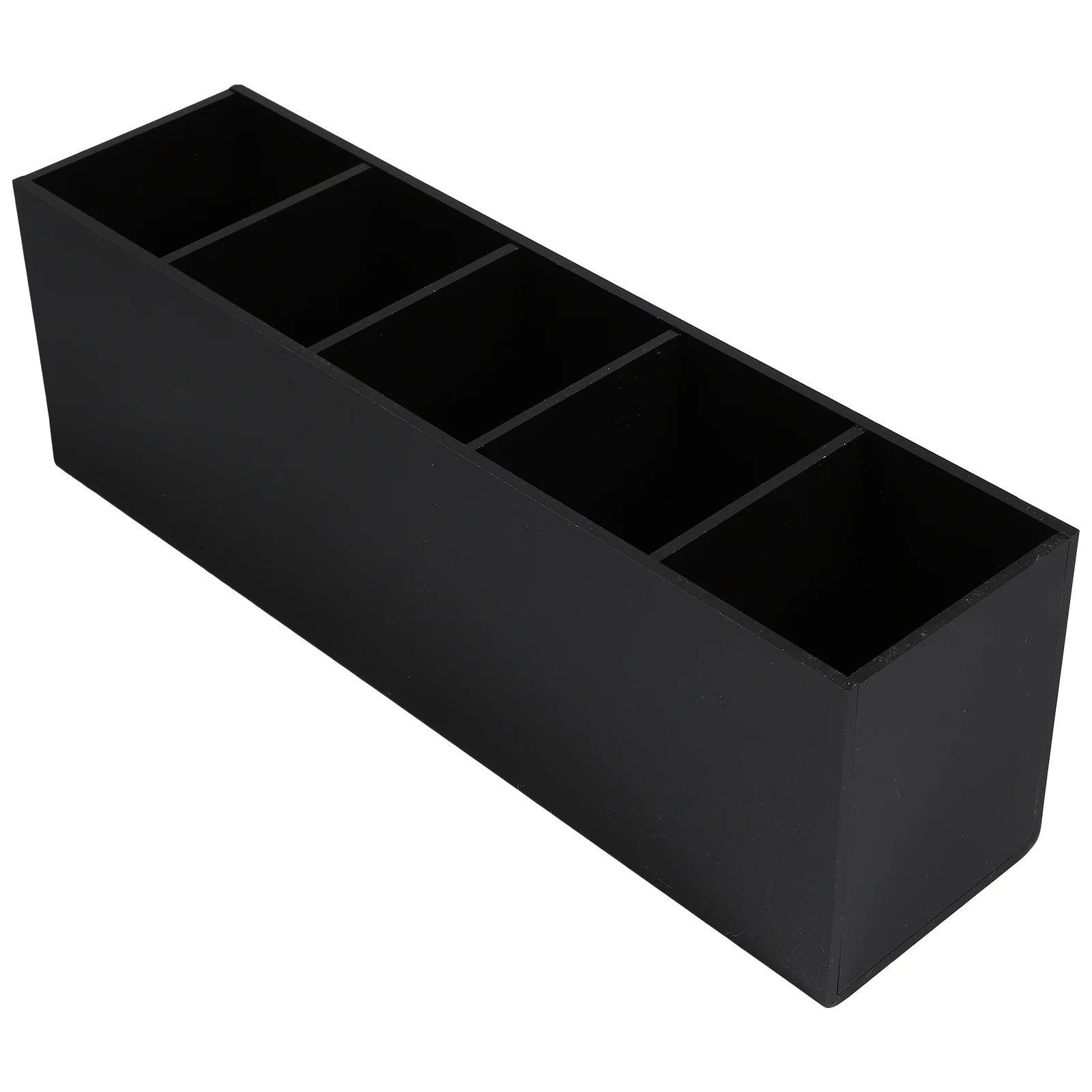 

Organizer Holder Makeup Brush Acrylic Organizers Storage Pen Cup Clear Colored Make Up Stationery Box Countertop Container