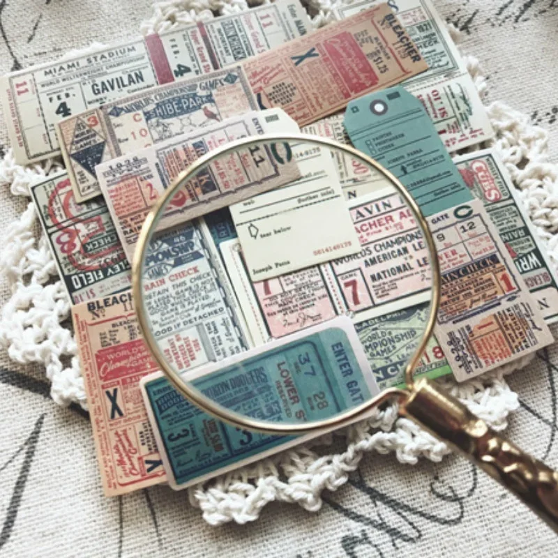 Винтажные бумажные стикеры для счастливого скрапбукинга планировщика создания