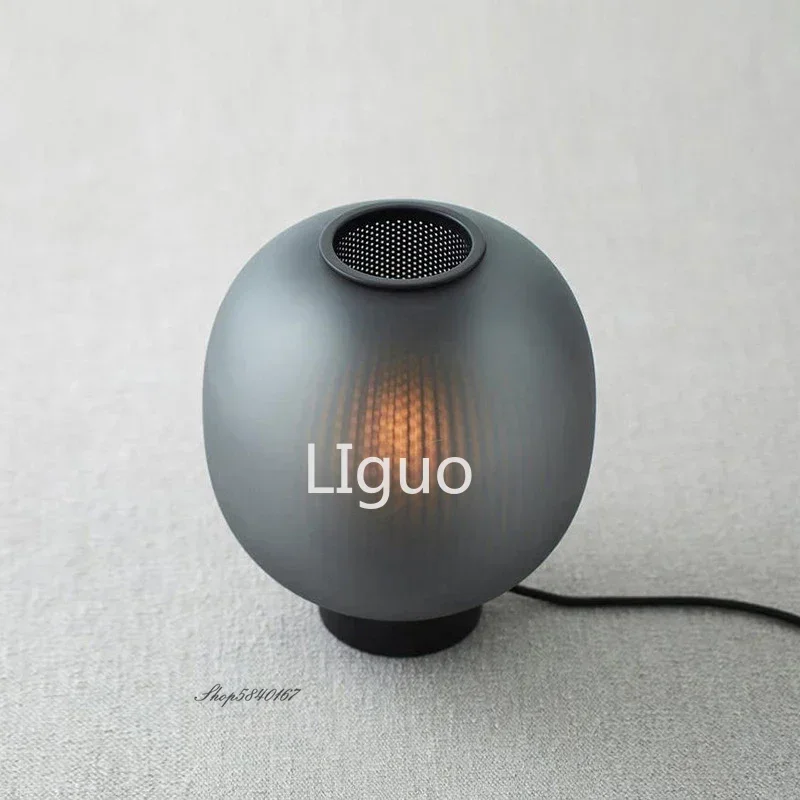 Новая настольная лампа из черного стекла лампы в скандинавском стиле домашний