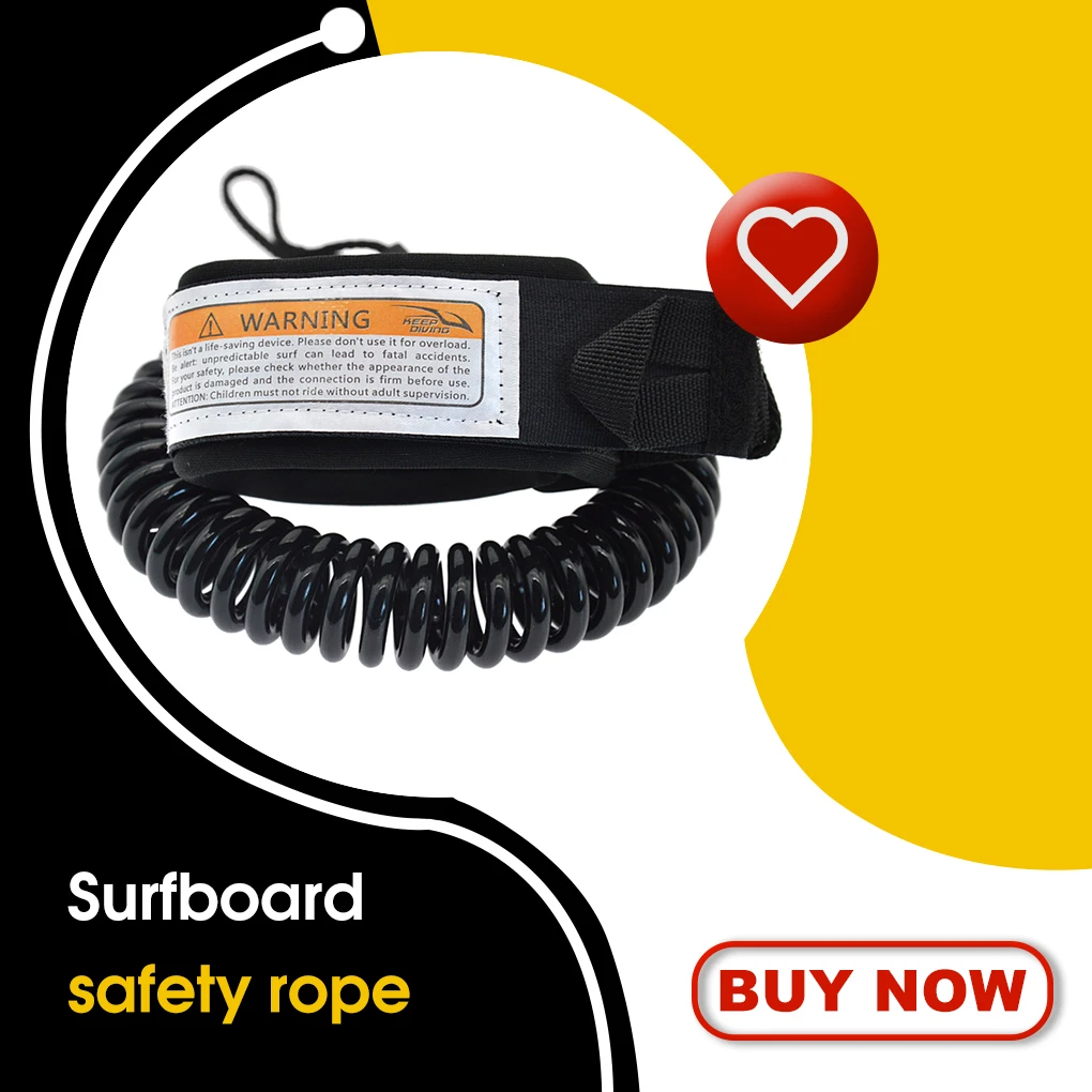 

Surfboard Ankle Leash Anti-rust Surfing Rope Safety Straps Accessories