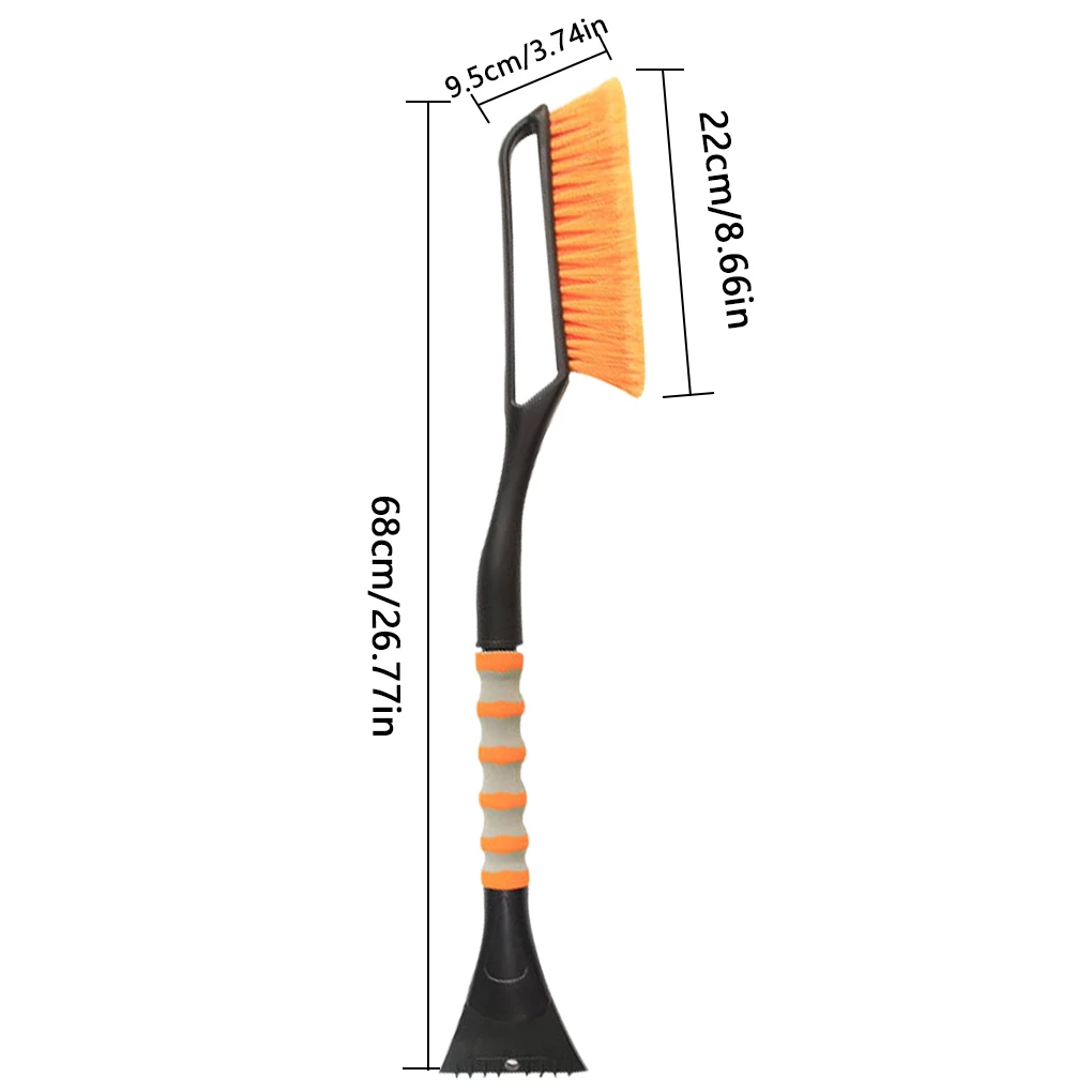 

Car Snow Remover 2-in-1 Detachable Windshield Snow Ice Removal Brush Scraper Set Car Supplies