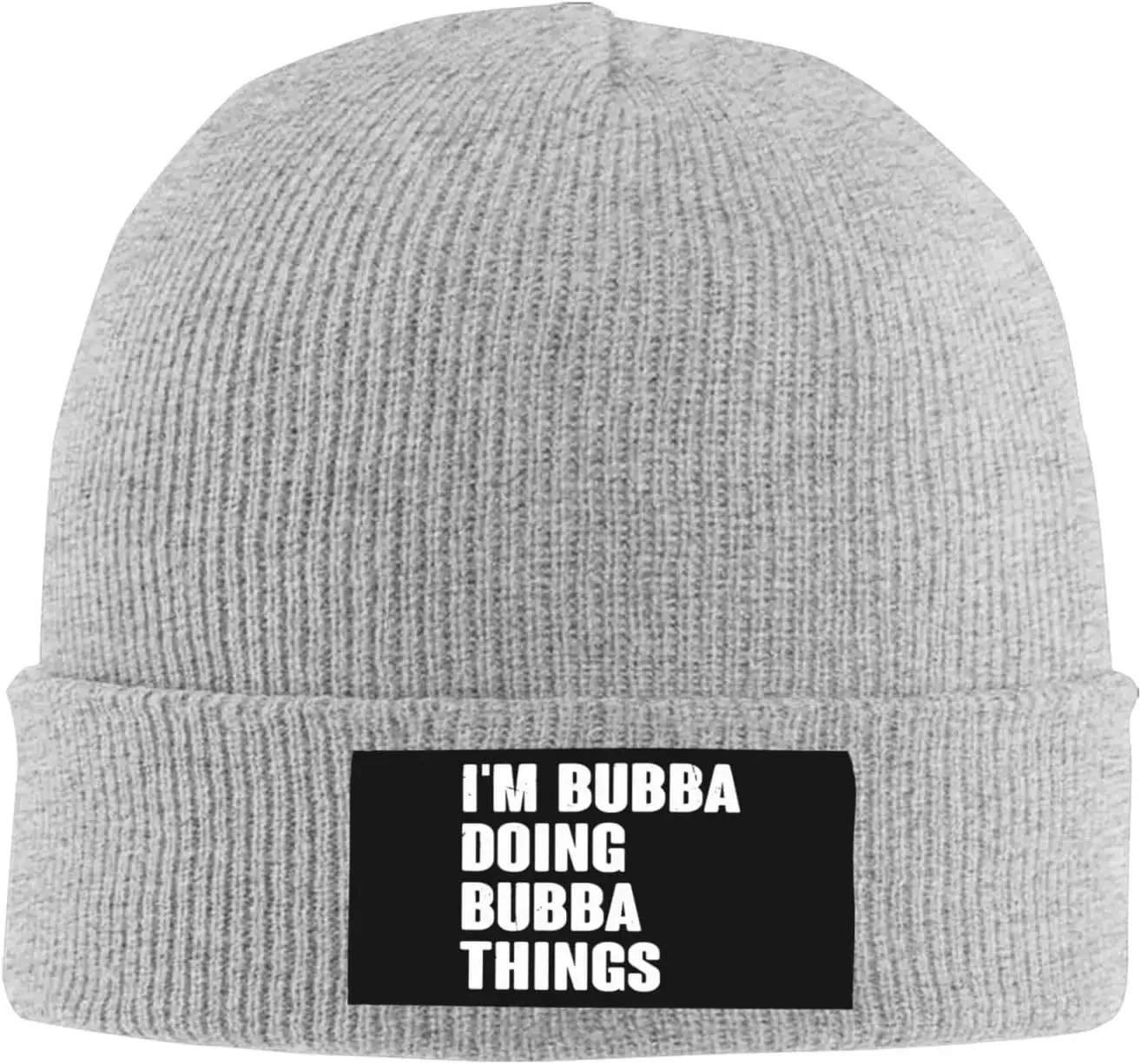 Шапка I'm Bubba Doing Things черная зимняя вязаная теплая шапка модная лыжная с черепом