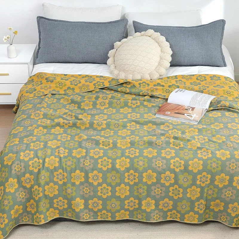 Японское хлопковое покрывало s покрывала жаккардовое летнее тонкое одеяло для