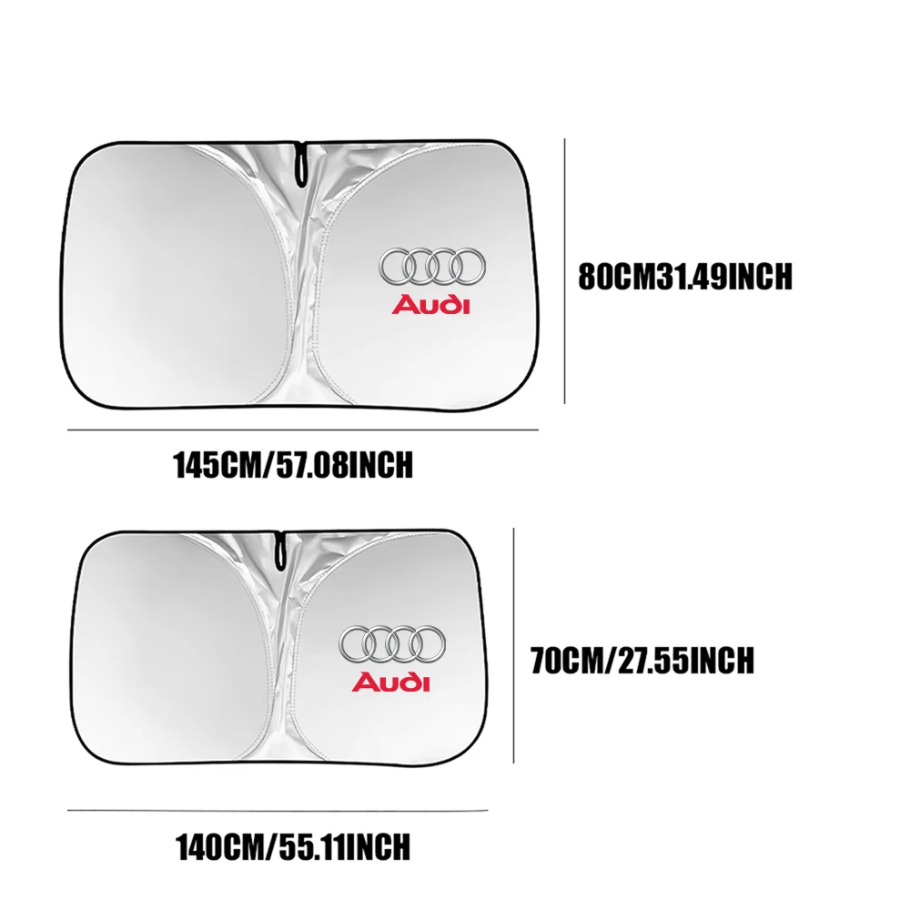 Солнцезащитный козырек на лобовое стекло с защитой от ультрафиолета для Audi Sline A3