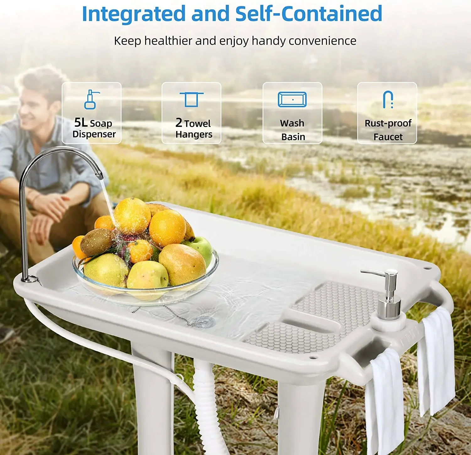 Подставка для ручной стирки походная раковина ручная моечная станция новый