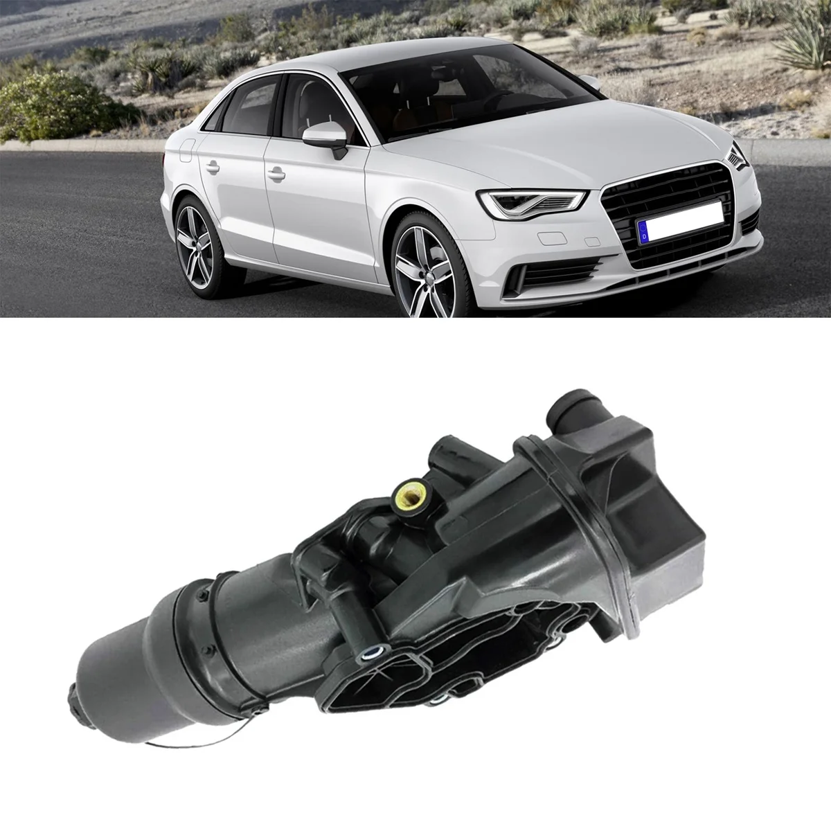 Масляный фильтр двигателя 06F115397H корпус масляного фильтра для Audi A3 A4 Tt Vw Golf